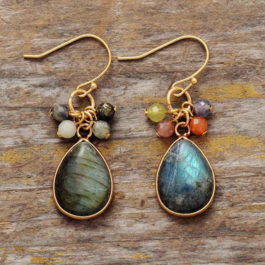 Ingenuity Labradorite Drop Earrings-Your Soul Place
